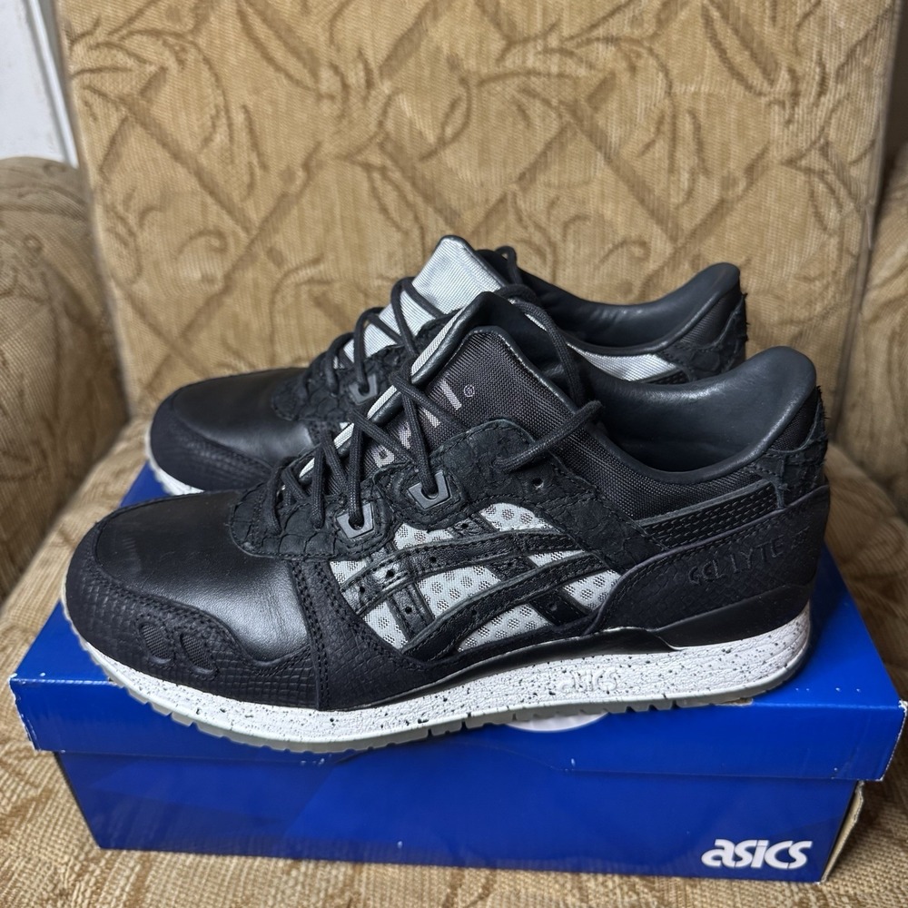 Bait x ASICS Gel-Lyte‎ 3 III Nightmare Black Size 8.5 Sneakers w/ Box H53SK-9090